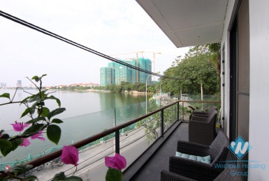 Beautiful apartment with Westlake view for rent in Tay Ho, Ha Noi
